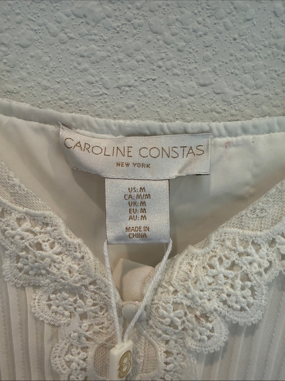 Caroline Constas Anna Ivory Lace-Trim Midi Slip Dress - Picture 6 of 14